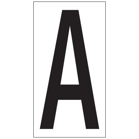 Bsc Preferred 3-1/2'' ''A'' Vinyl Warehouse Letter Labels, 50PK BUY00021725